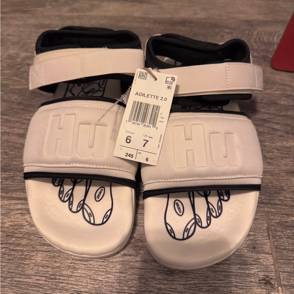 Adidas Adilette 2.0 Pharrell Human Race HU Slides Men Size 6 / Women Size 7  NEW
